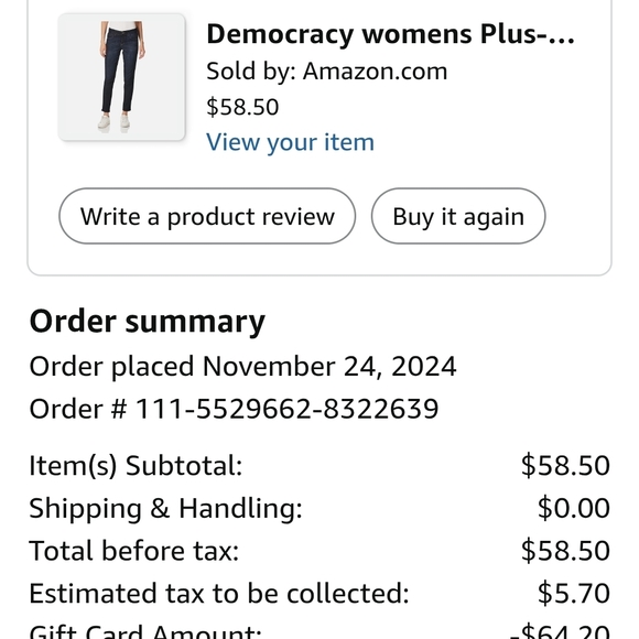 Democracy Women's Straight Leg Blue Jeans 20 Plus - Picture 7 of 8